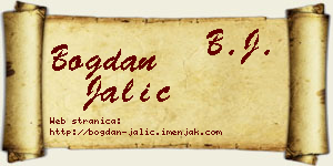 Bogdan Jalić vizit kartica